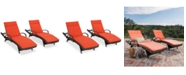 Noble House Baja Outdoor Chaise Lounge (Set Of 2)